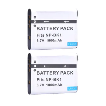 Tectra 2pc NP-BK1 Bateria NPBK1 np bk1 Batérie pre Sony DSC-S750 S780 S950 S980 W180 W190 W370