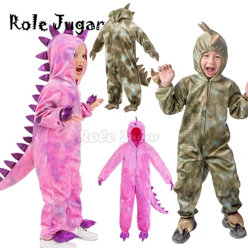 Tyrannosaurus Dinosaurov Kostýmy Chlapci Dievčatá Halloween Cosplay Kostýmy Disfraces Dieťa Strany Úlohu Hrať Zdobiť Jumpsuit C75C85