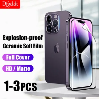 V nevýbušnom Keramické Mäkká Fólia pre iPhone 14 13 12 Mini 11 Pro Screen Protector iPhone 14 Plus 13 Pro Max Ochranný Film