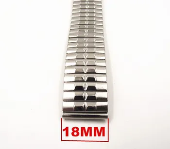 Vysoká kvalita 10PCS/veľa 18 mm Elastické nehrdzavejúcej ocele, remienok hodiniek kapela hodinky remienok