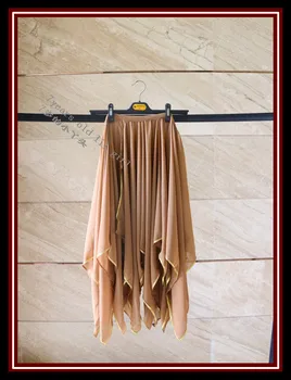 Šifón, brušný tanec sukne Taliansko šifón 12 uhol s 1 strane štrbiny dlhé sukne EW74