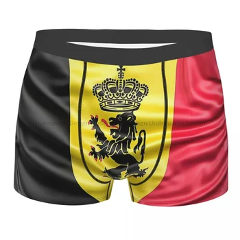 Štátna Vlajka Kópiu Belgicko Spodky Breathbale Nohavičky pánske spodné Prádlo Tlač Boxer Nohavičky Šortky